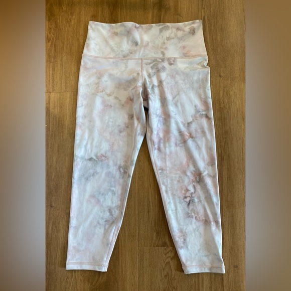 Athleta Elation 7/8 Tight Snow Dye Rosario Pink, Size 1X - Picture 2 of 12